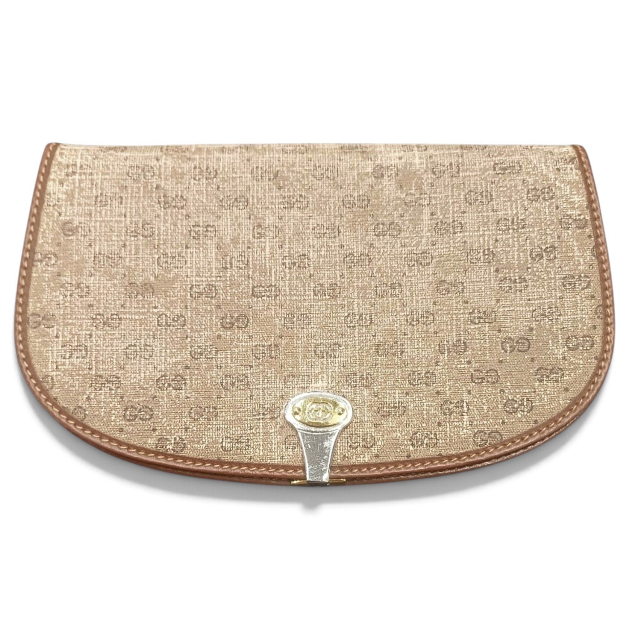 Leather clutch bag
