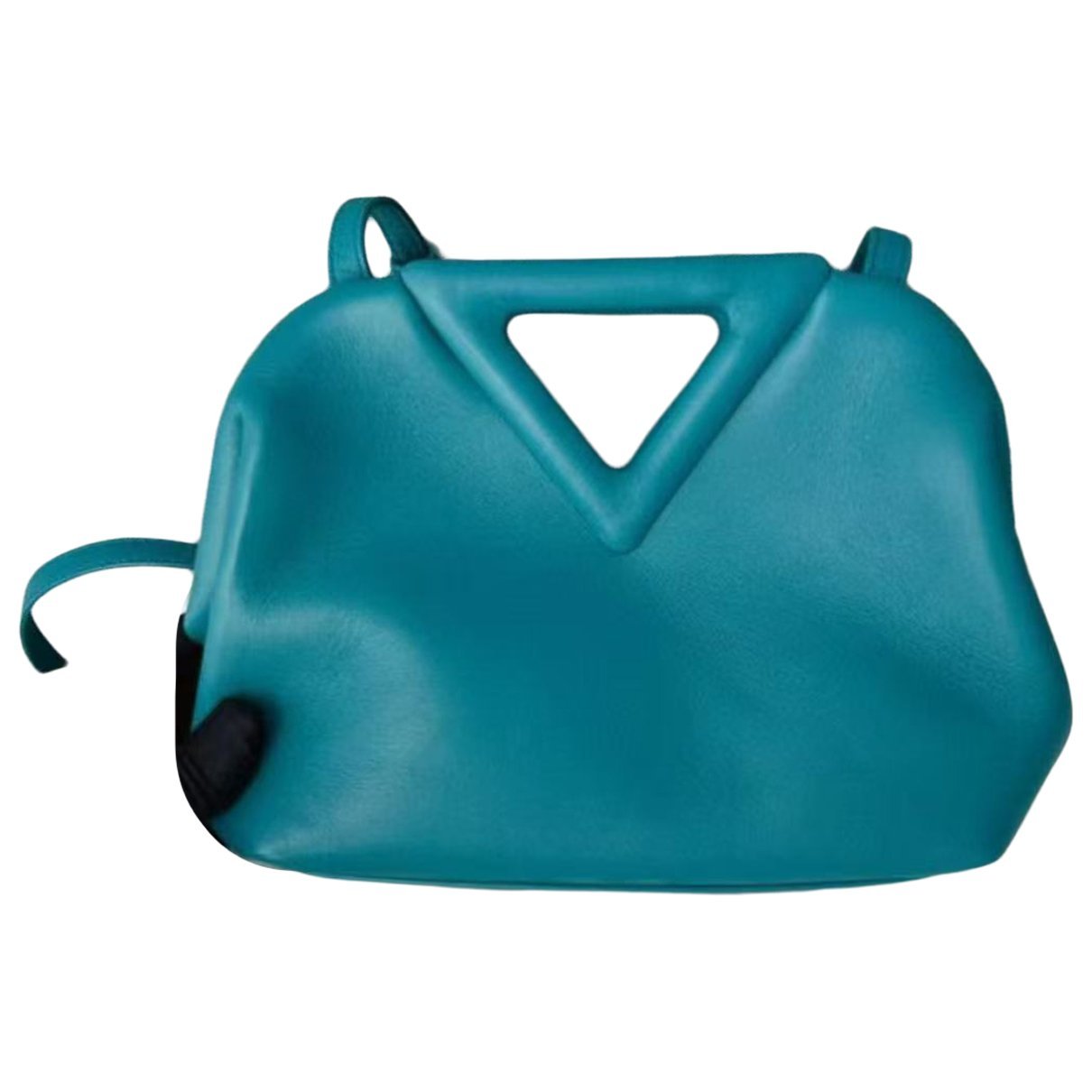Point leather tote