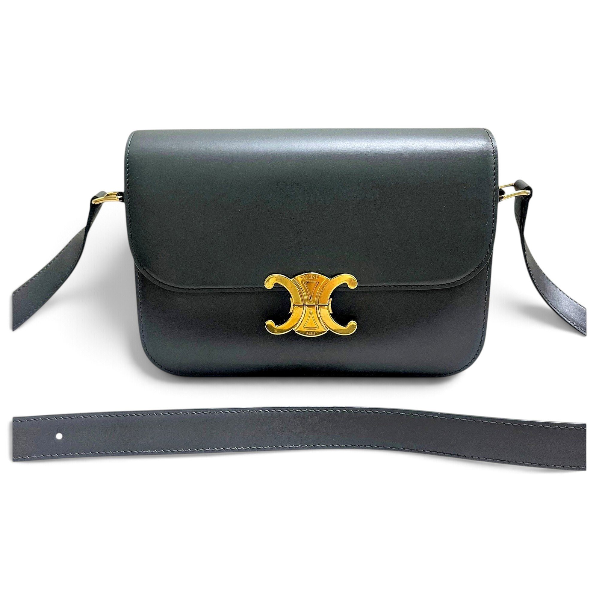 Triomphe leather handbag