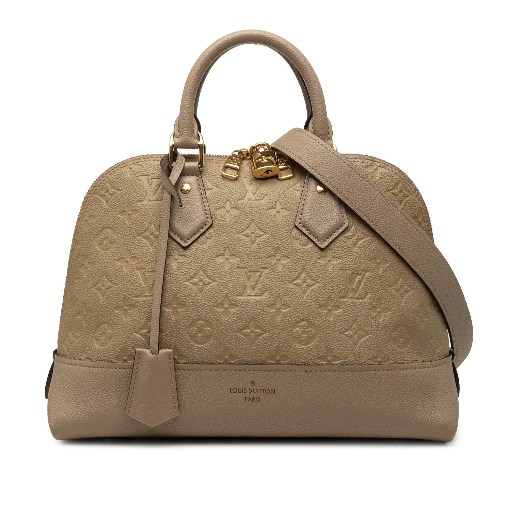 Louis Vuitton Alma leather satchel