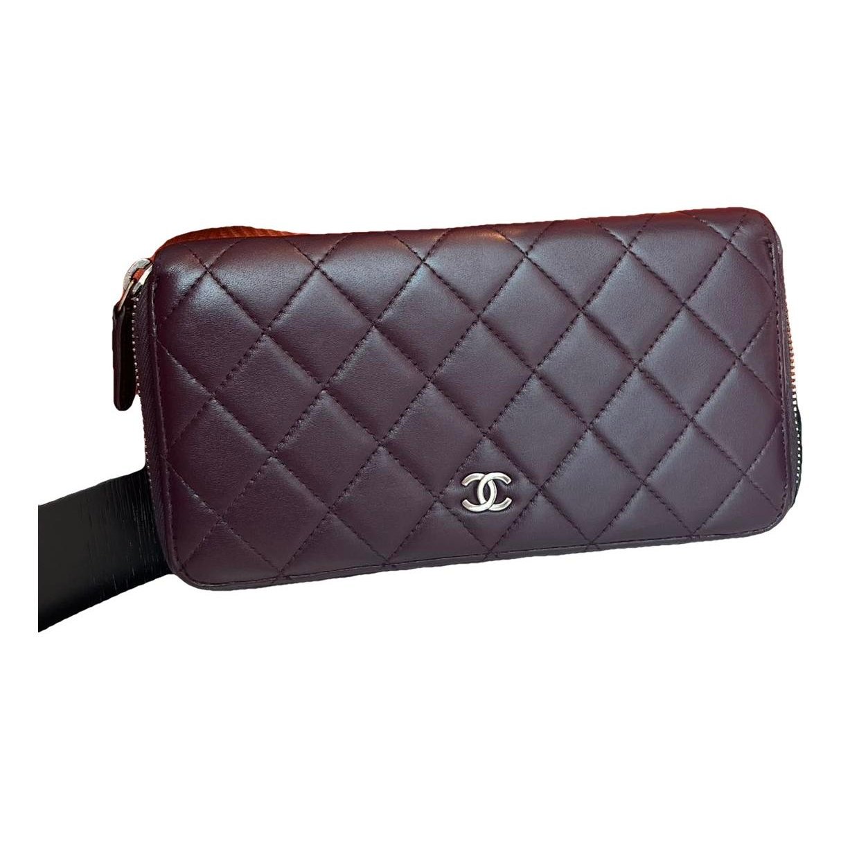 Leather clutch bag
