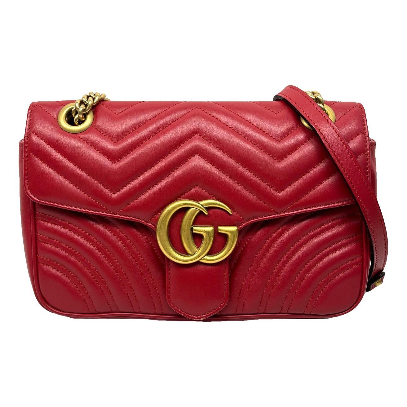 GG Marmont Flap leather crossbody bag