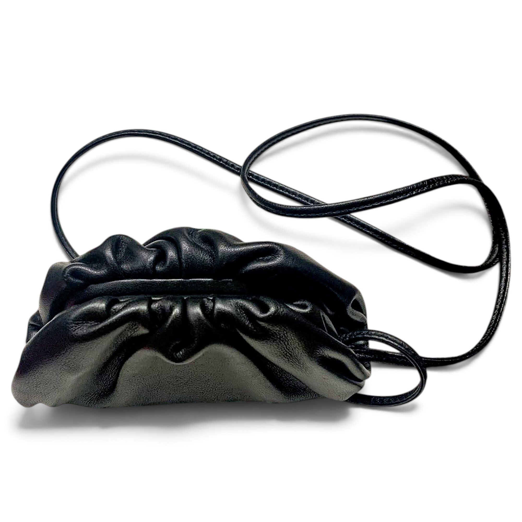 Pouch leather mini bag