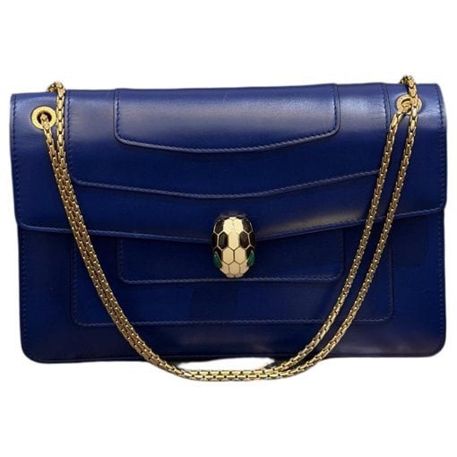 Serpenti leather handbag