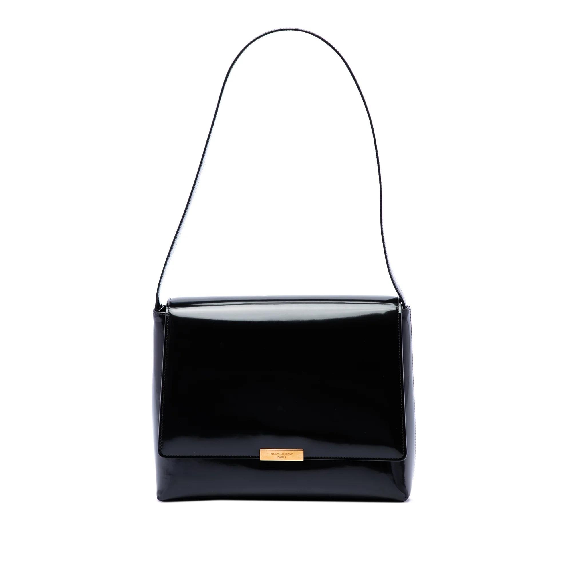 Patent leather handbag