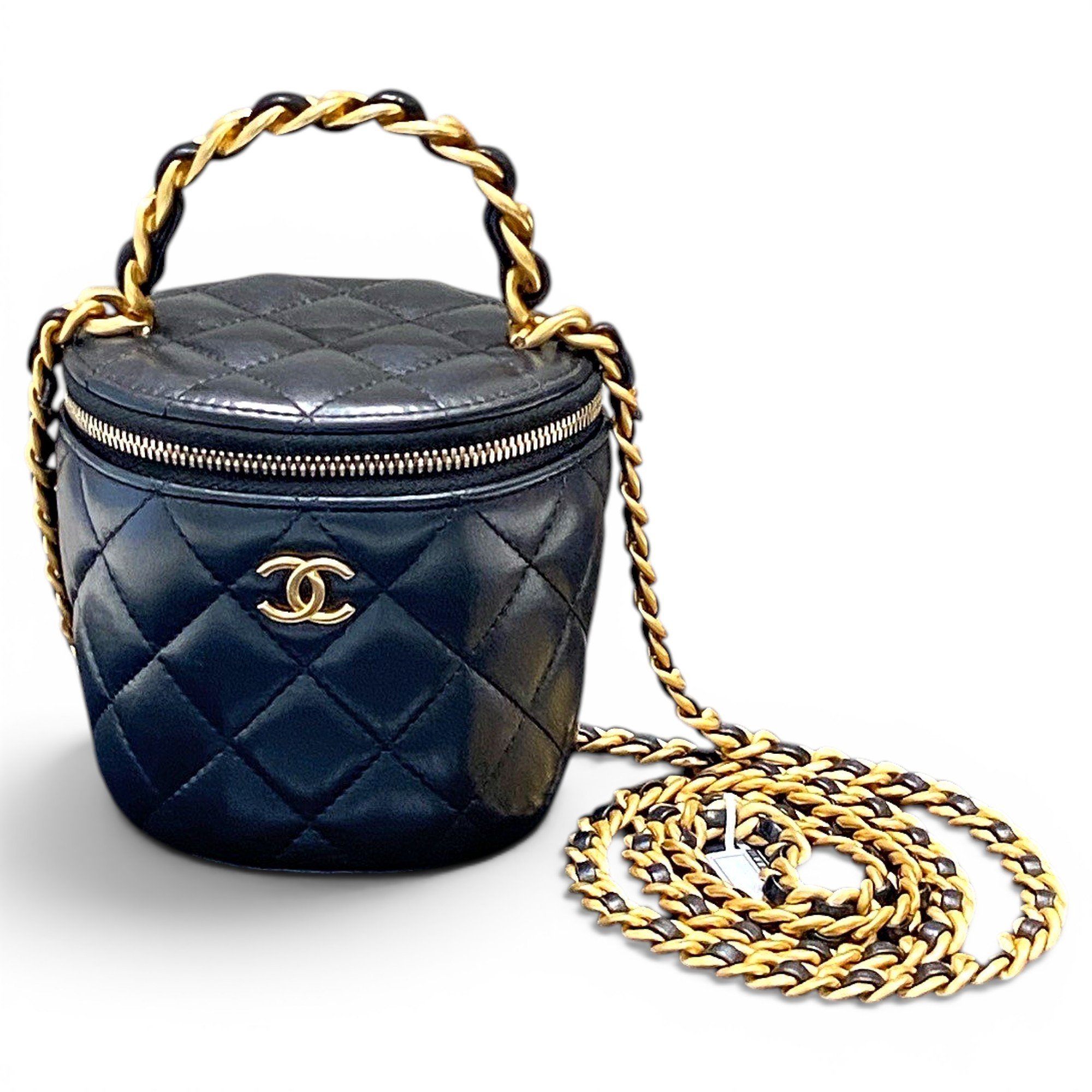 Trendy CC Vanity leather handbag