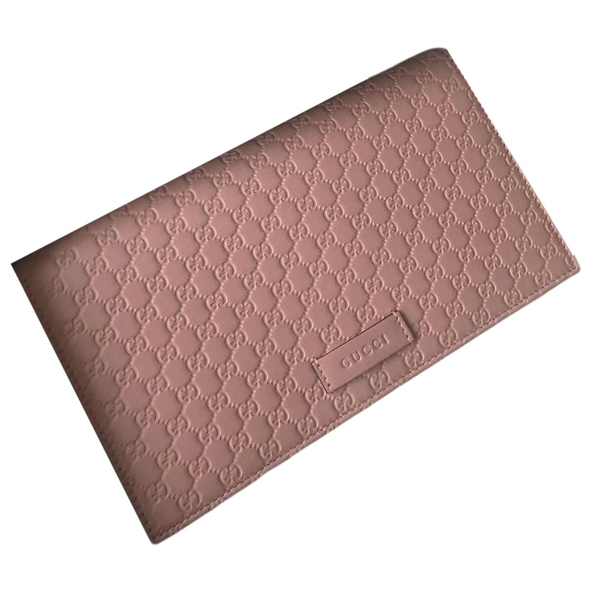 Leather clutch bag