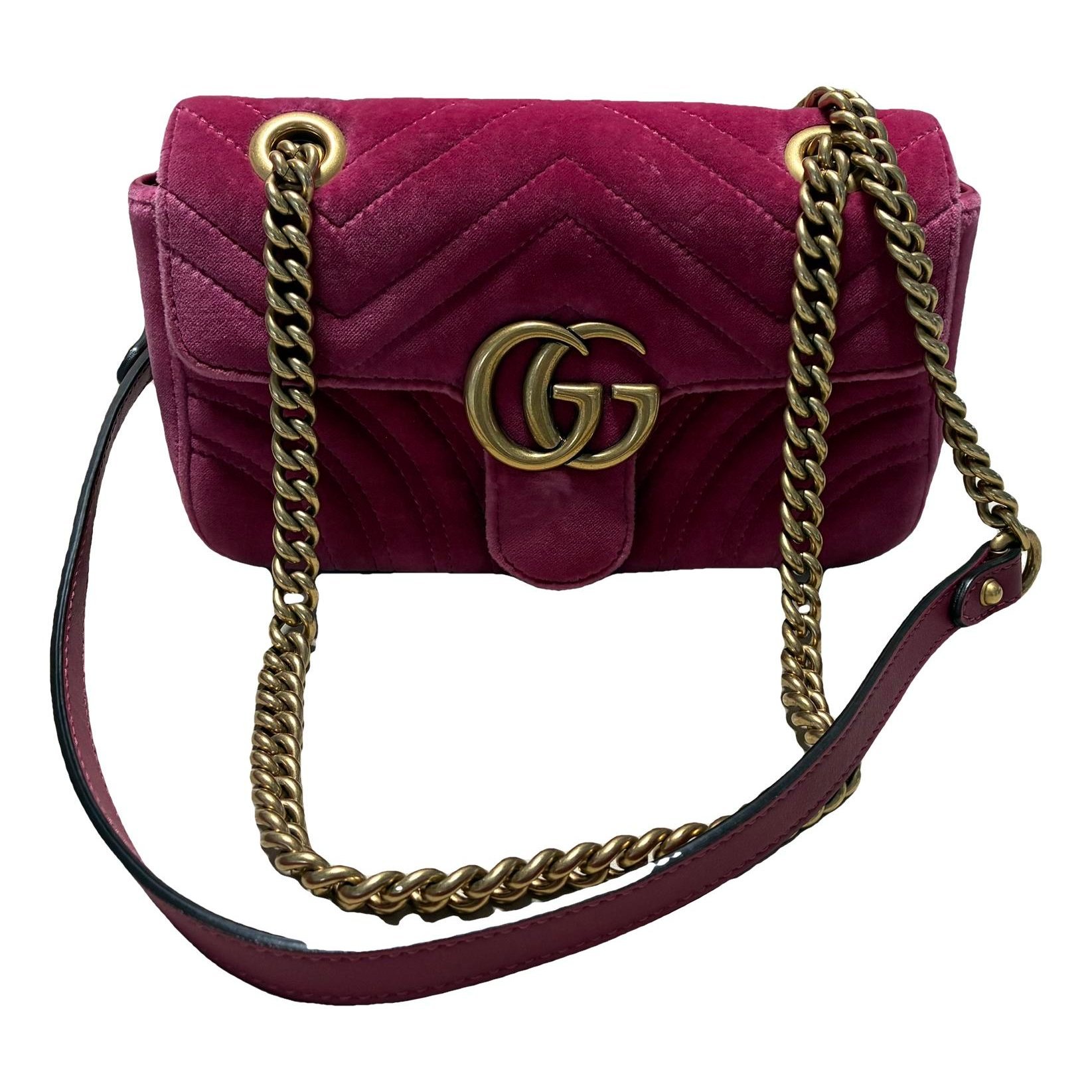 GG Marmont Flap leather handbag