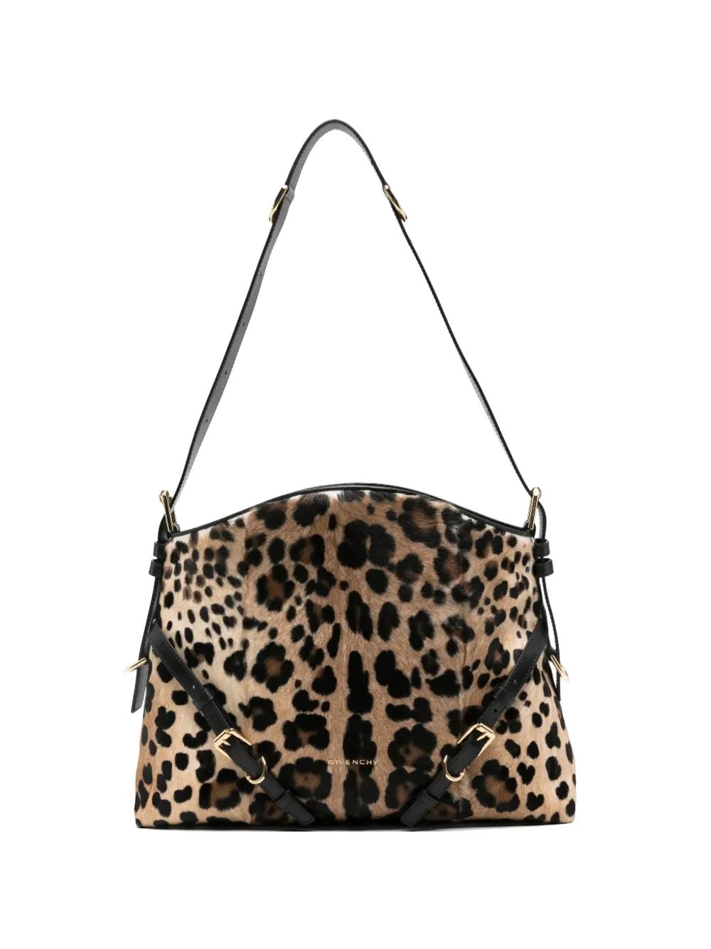 medium Voyou leopard-print shoulder bag