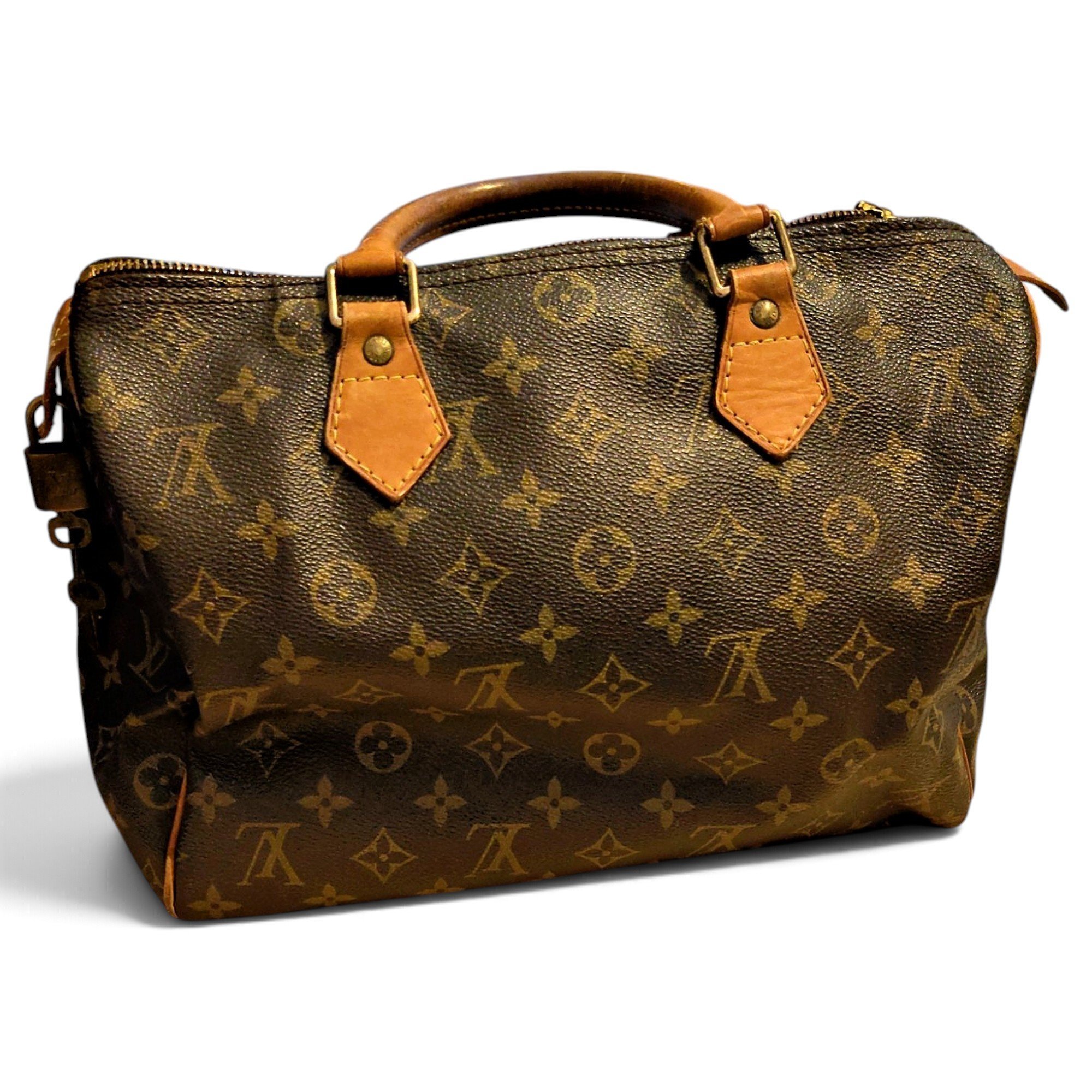 Speedy leather bowling bag