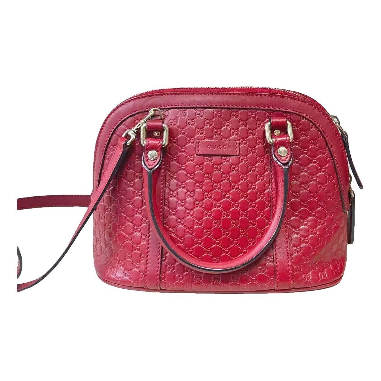 Dôme leather handbag