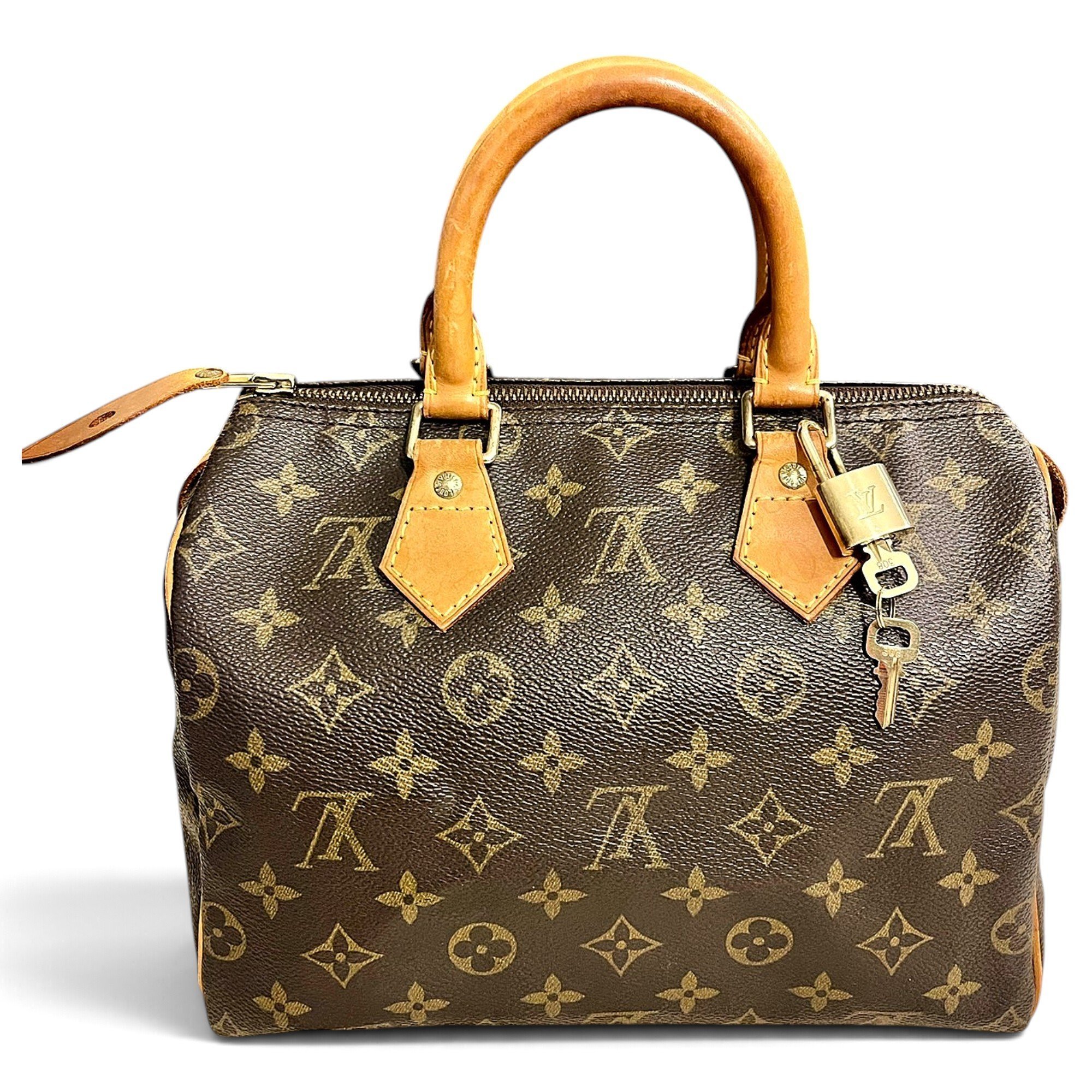 Speedy leather handbag