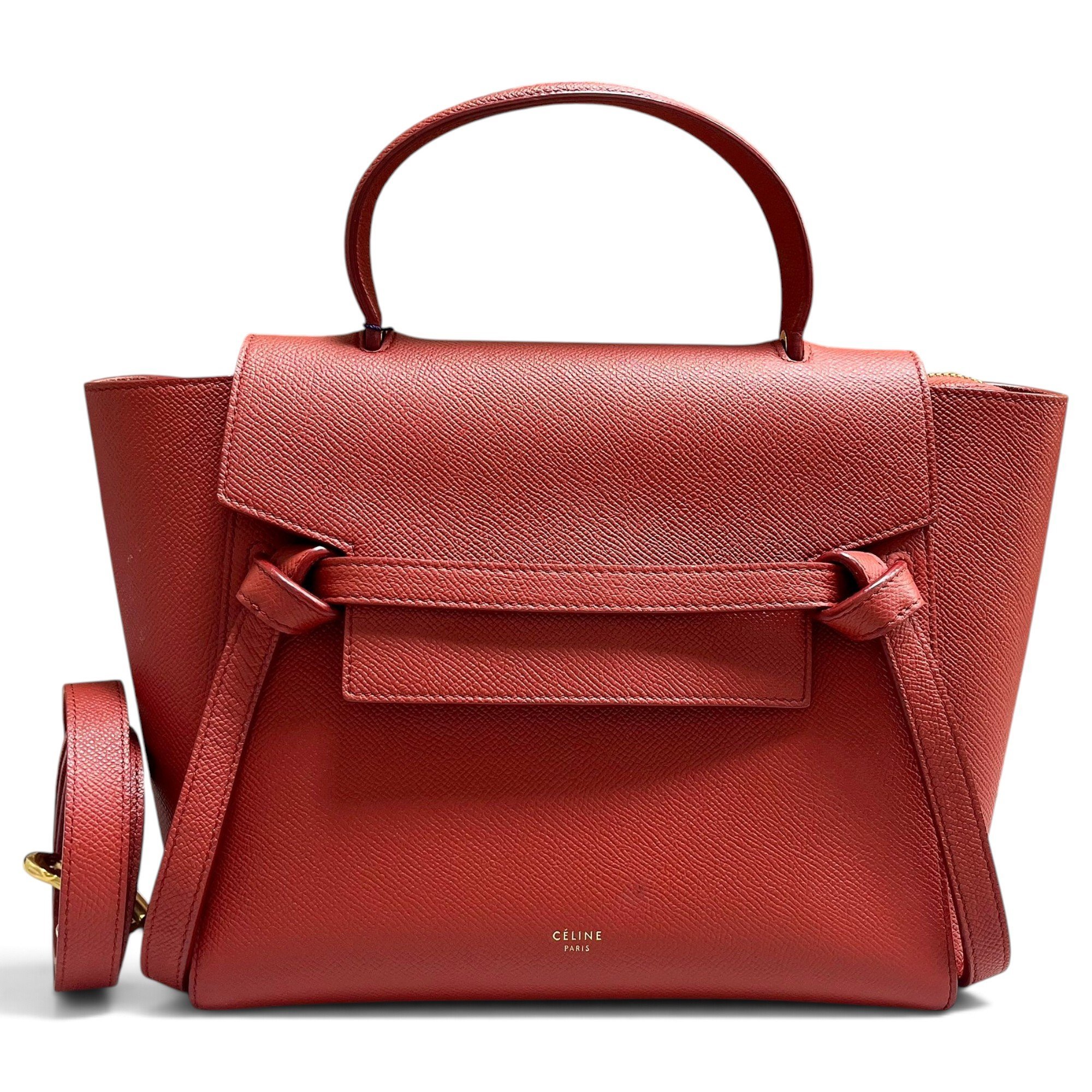 Belt leather handbag