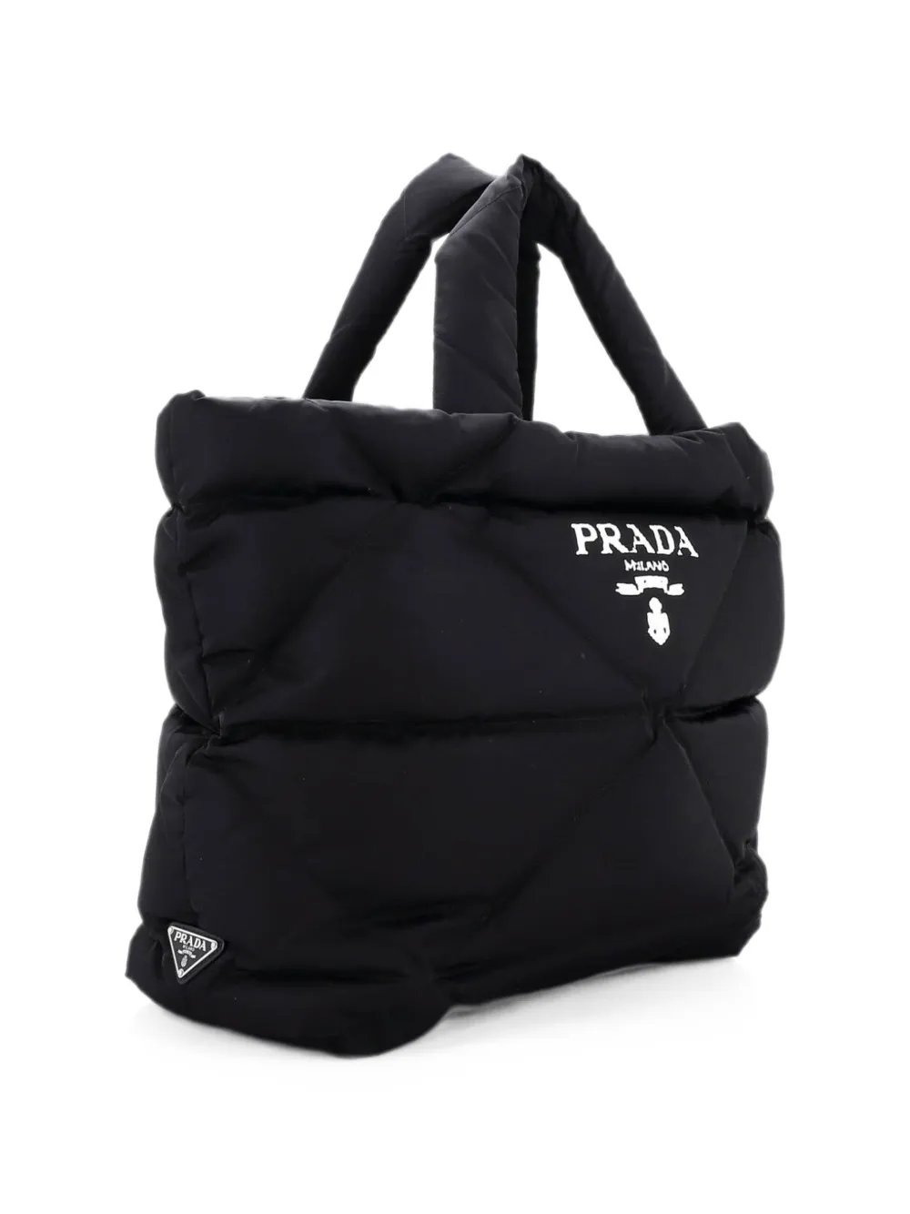 Padded Logo Quilted Re-Nylon Medium tote bag