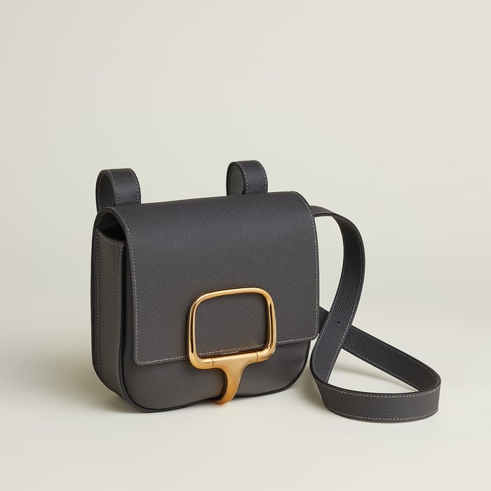 Graphite Hermès Della Cavalleria Mini Bag II
