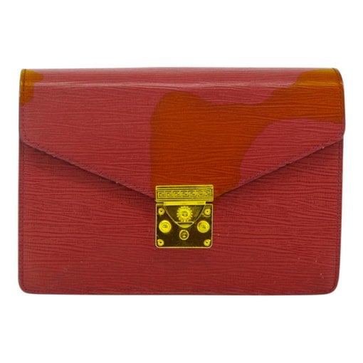 Leather clutch bag