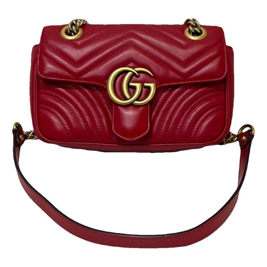 GG Marmont Flap leather handbag