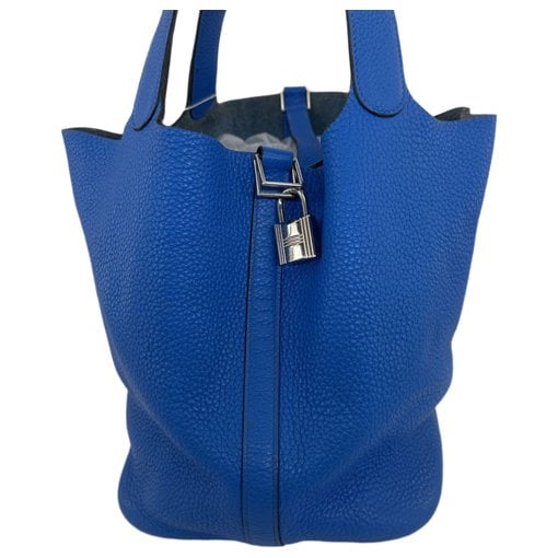 Picotin leather tote