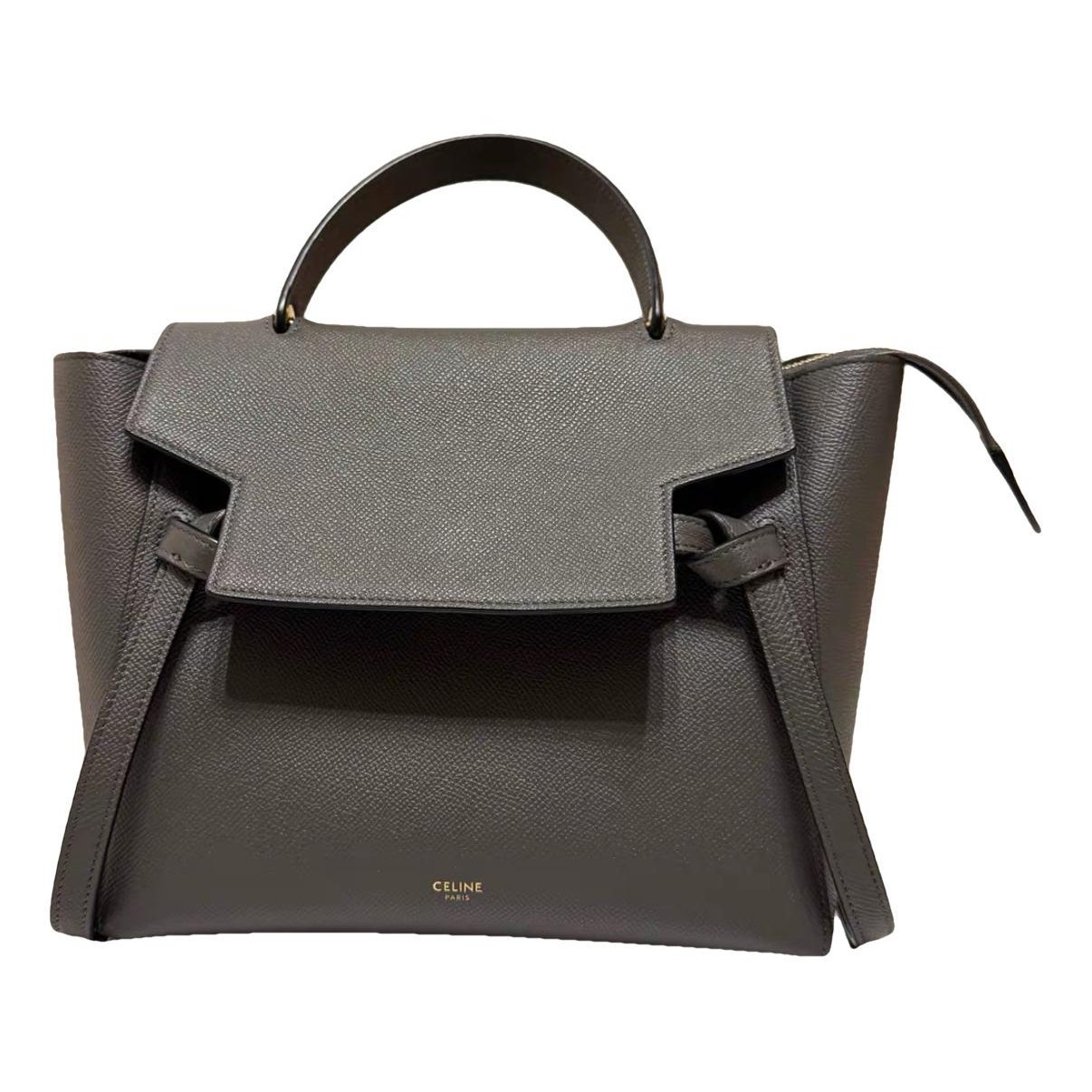 Belt leather handbag