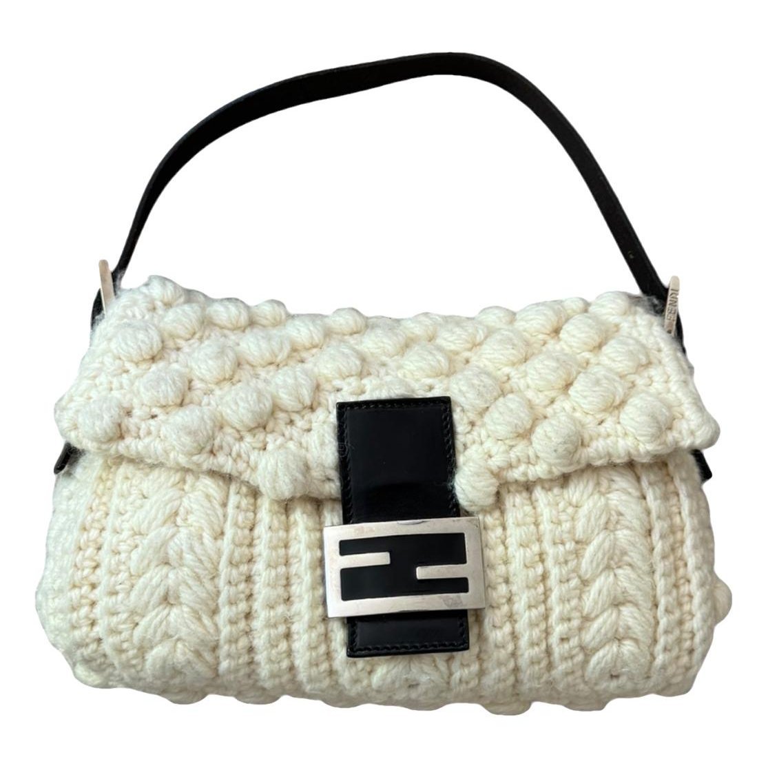 Baguette wool handbag