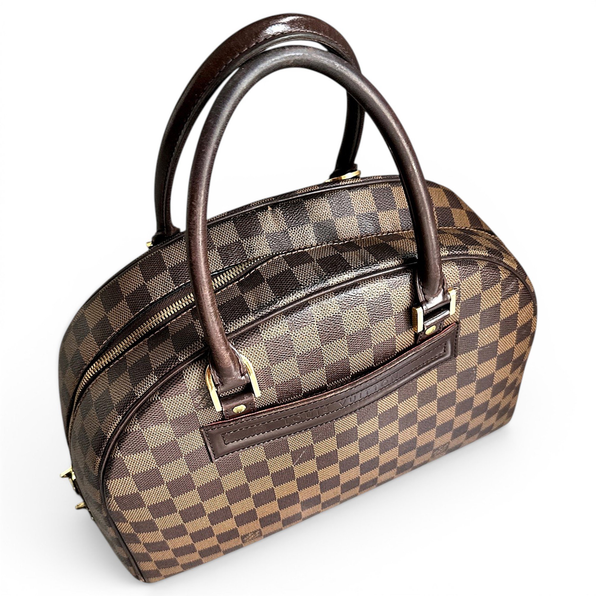 Ribera leather bowling bag