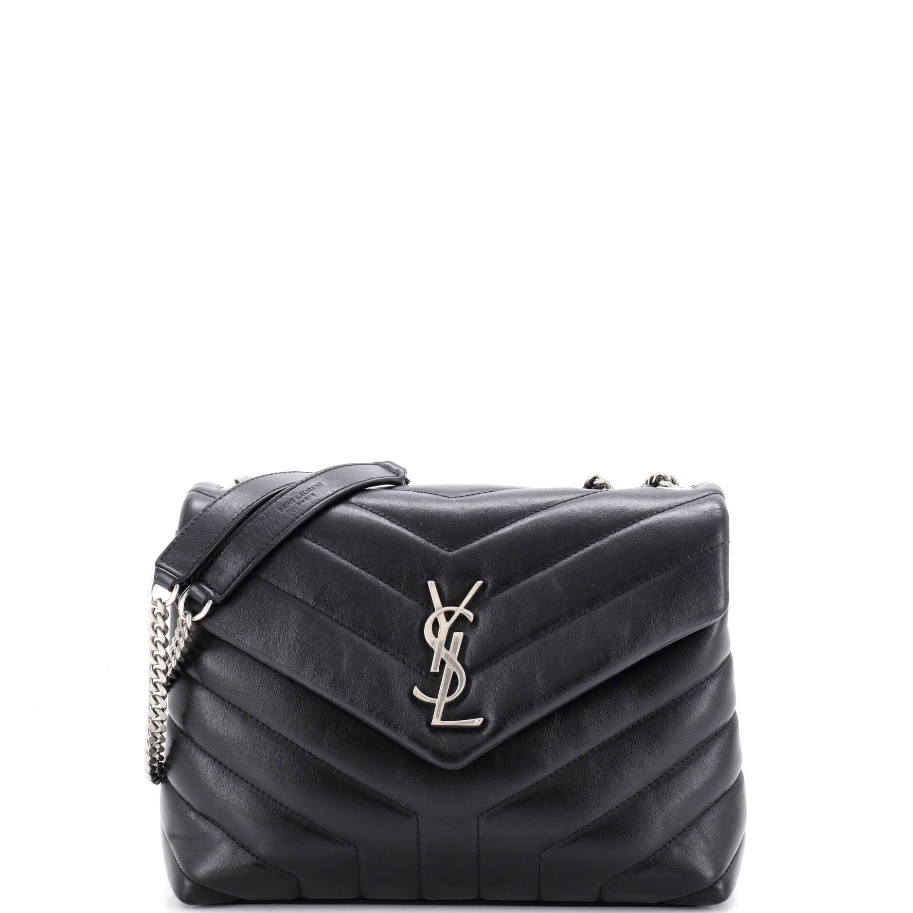 Loulou Shoulder Bag Matelasse Chevron Leather Small