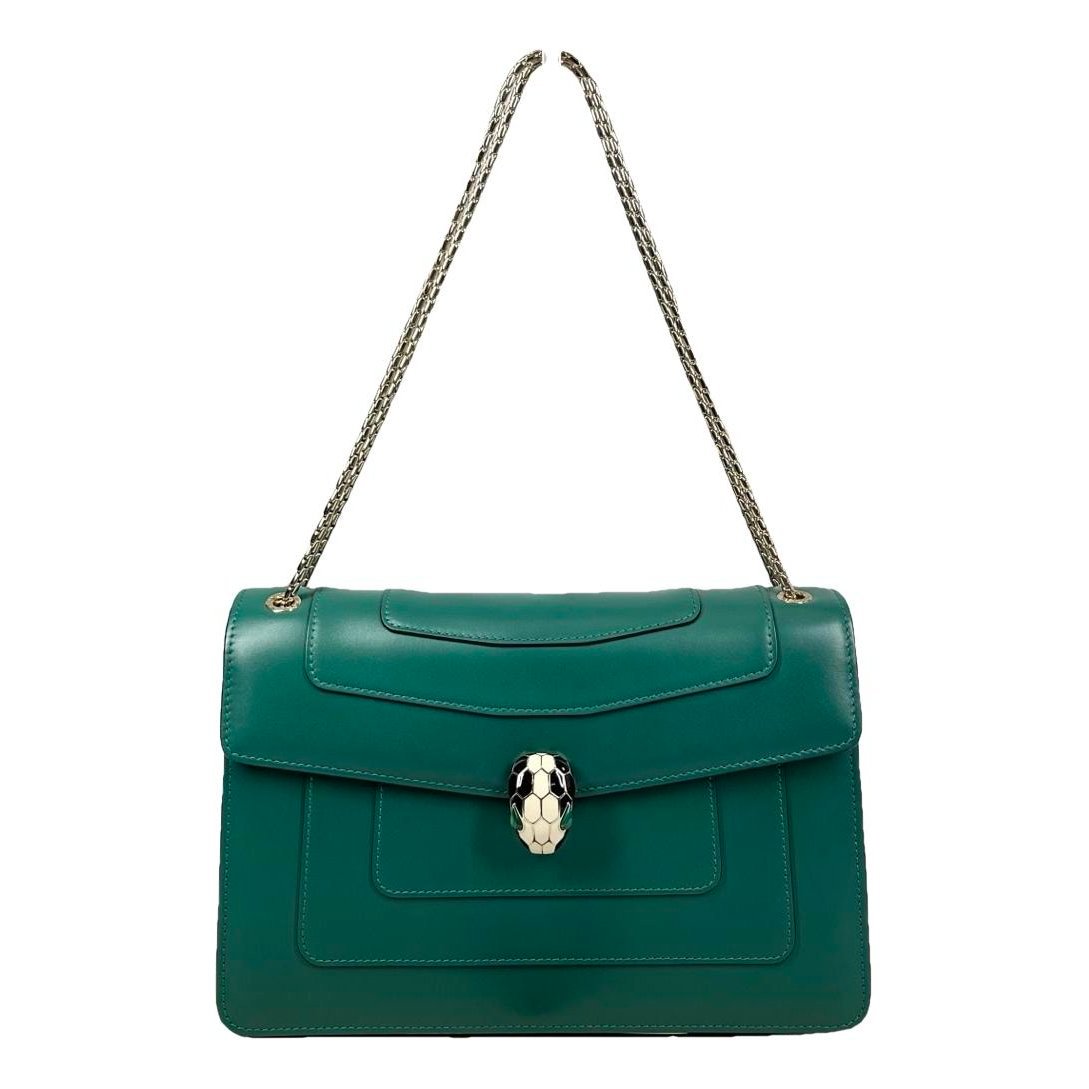 Serpenti leather handbag