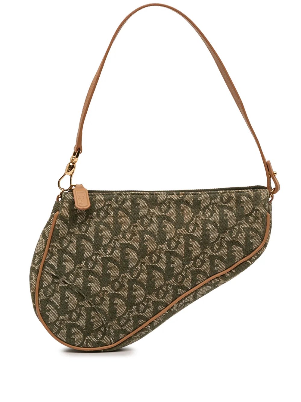 Dior 2001 Mini Diorissimo Canvas Saddle Pochette shoulder bag