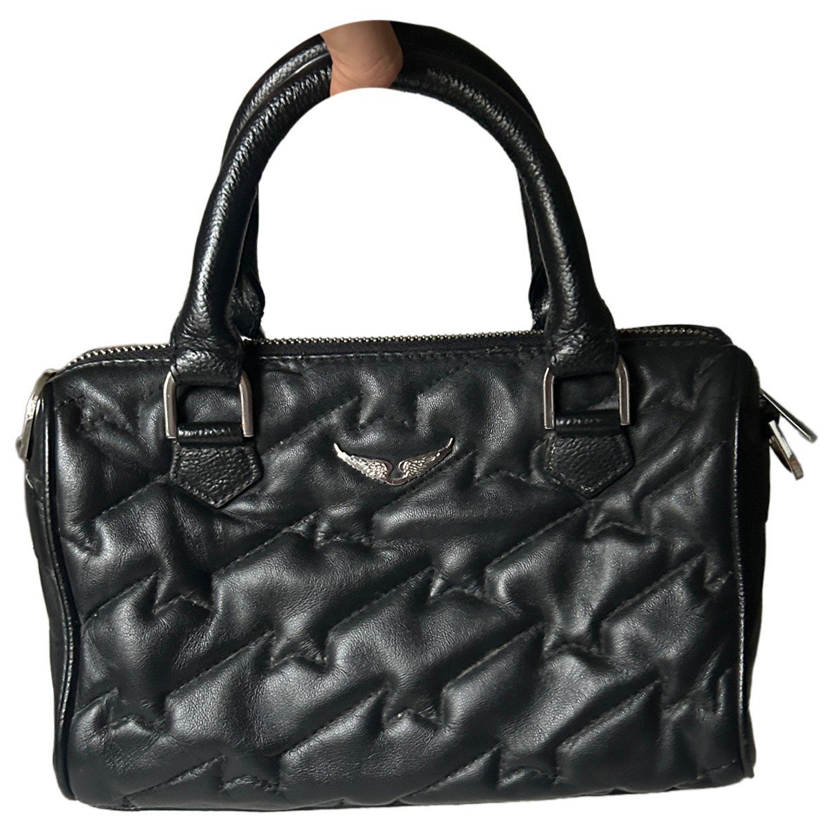 Sunny leather bowling bag