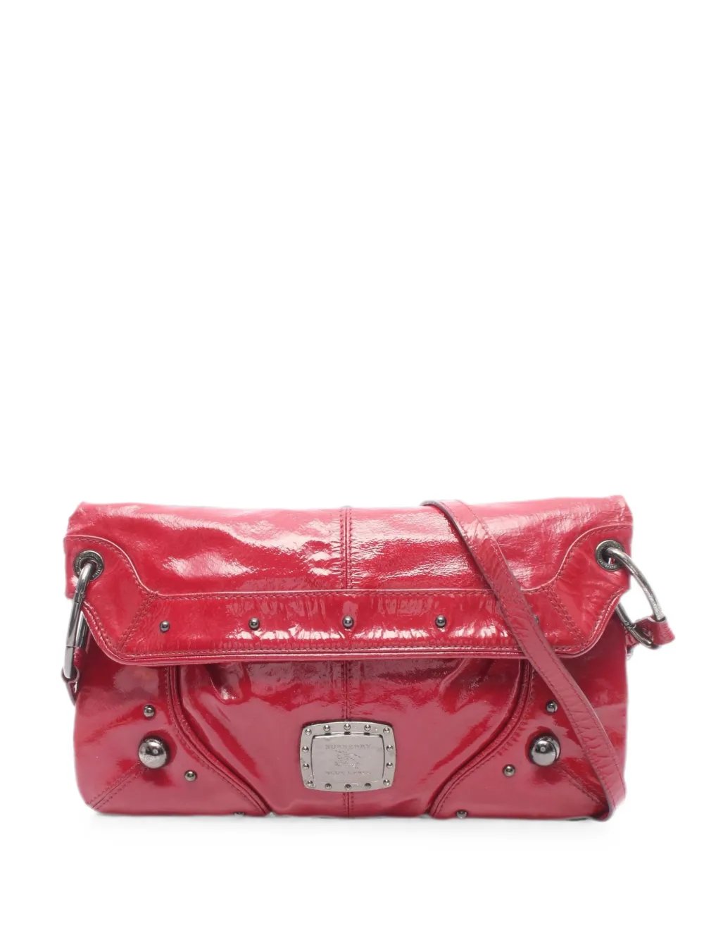 2000s patent-finish leather shoulder bag