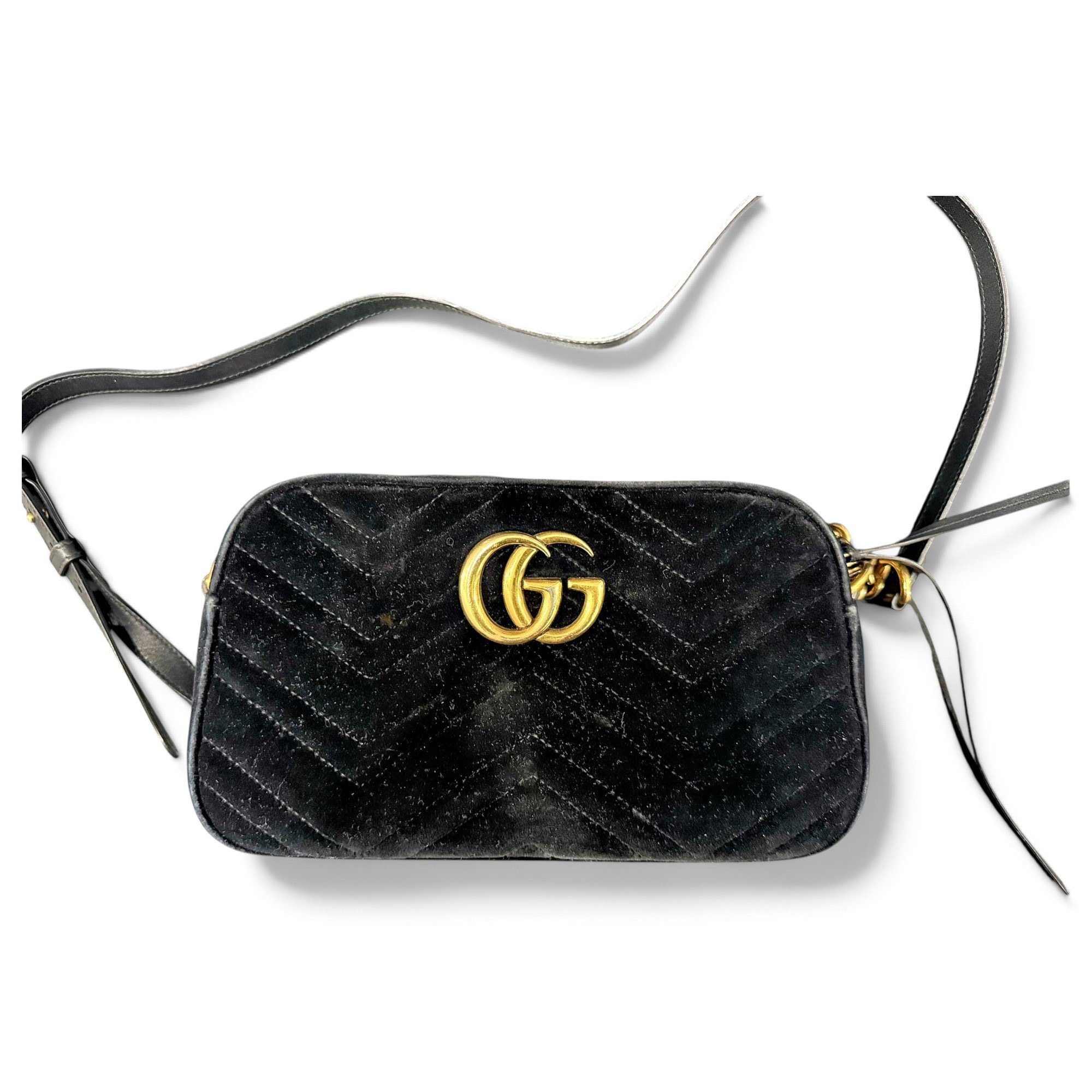 GG Marmont velvet crossbody bag