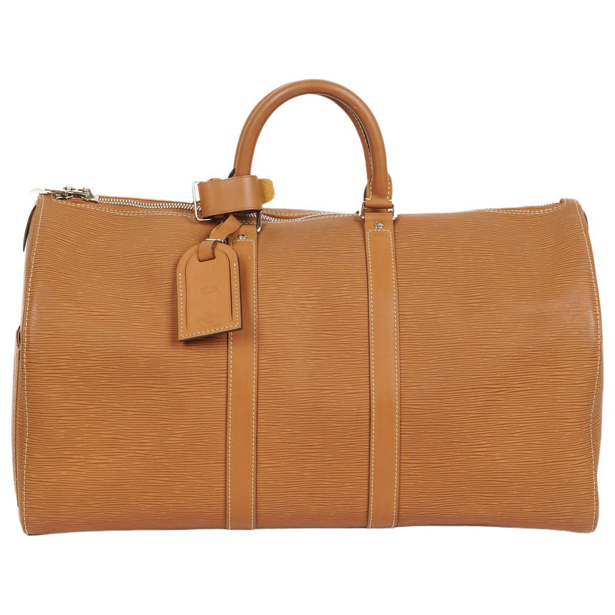 Keepall leather travel bag