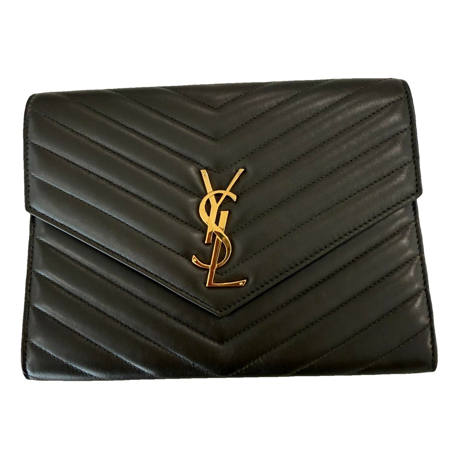 Cassandre leather clutch bag