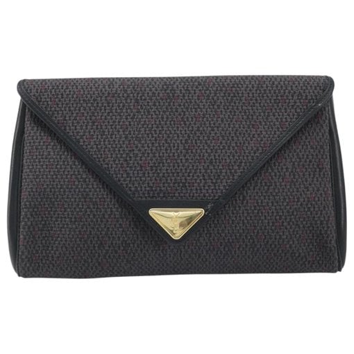 Leather clutch bag