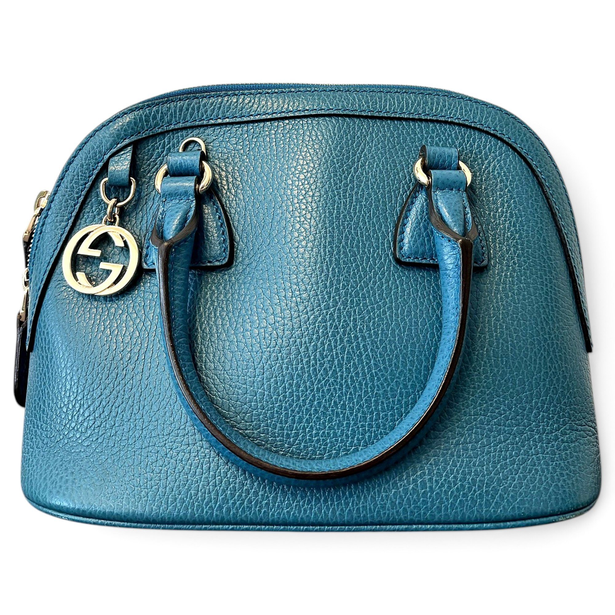 Dôme leather handbag