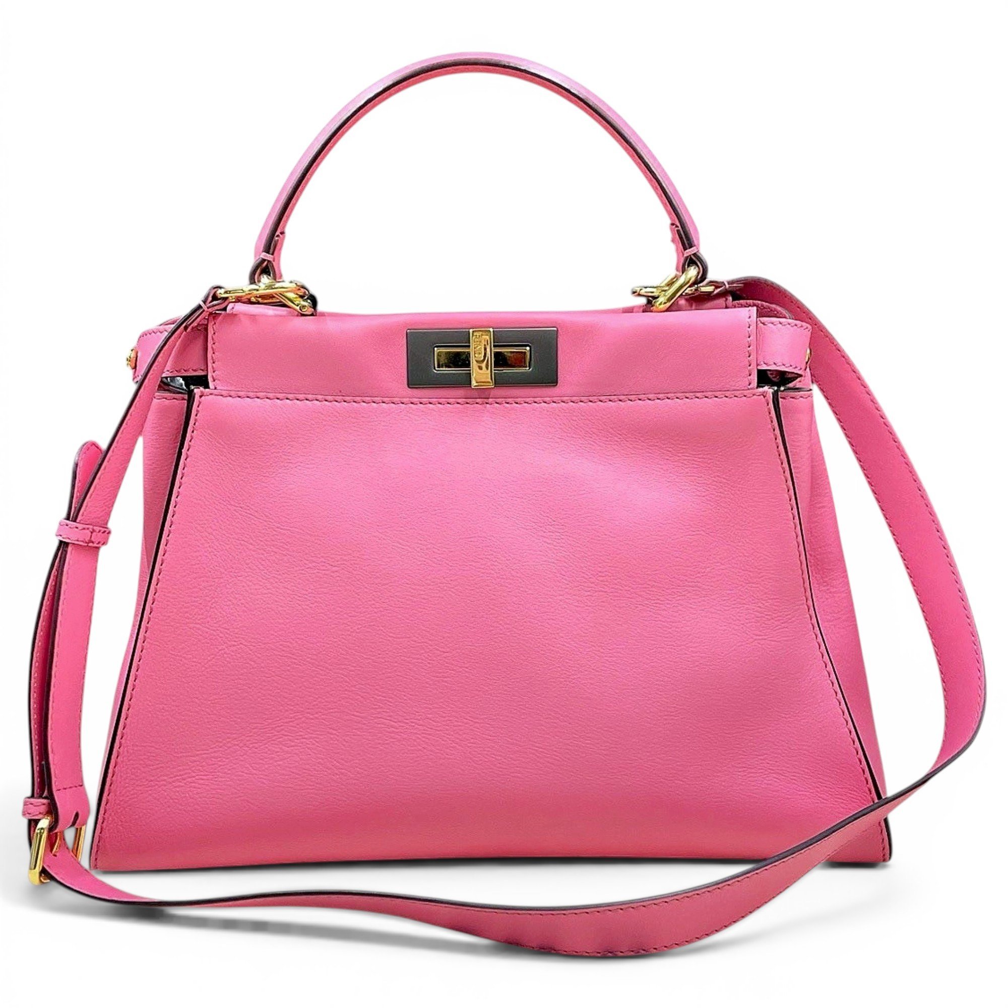 Peekaboo leather handbag