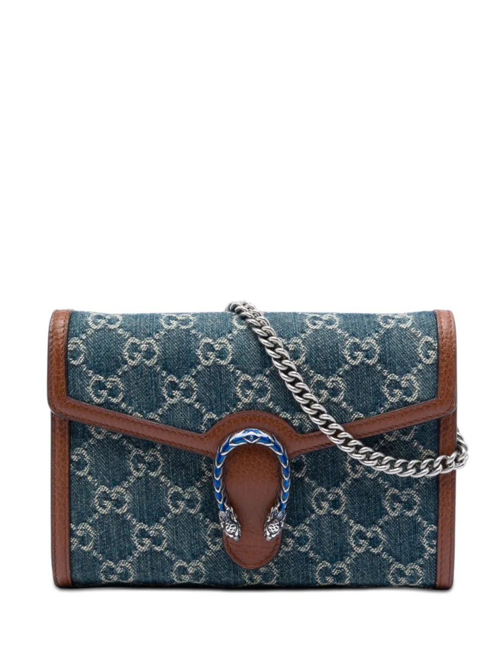 2016-2026 GG Denim Dionysus Wallet on Chain crossbody bag