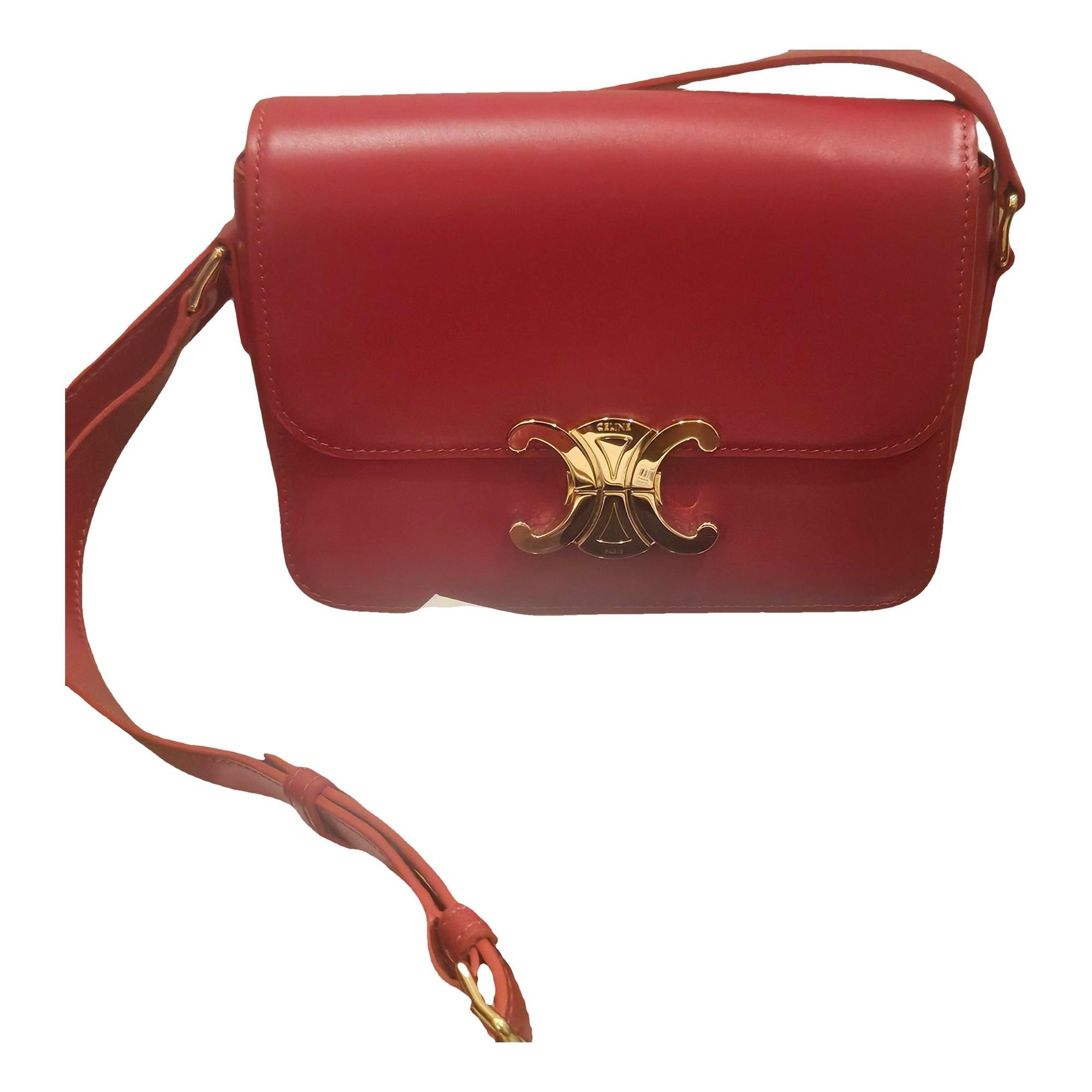 Triomphe leather handbag
