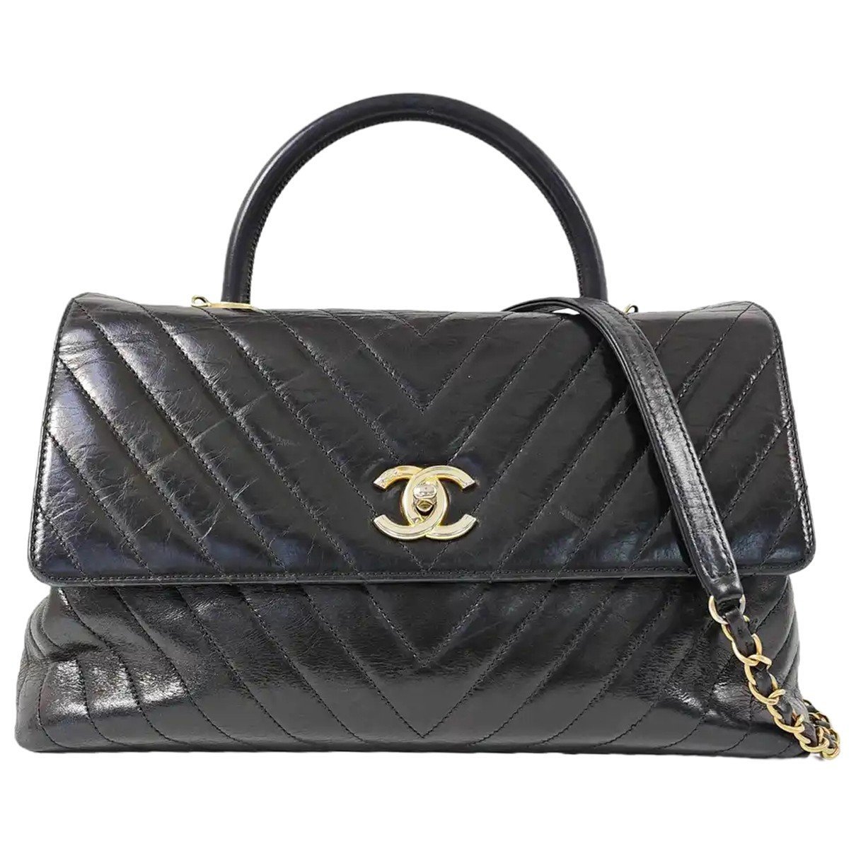 Coco Handle leather handbag