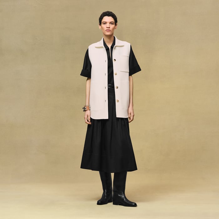 Blanc Naturel Overshirt Vest