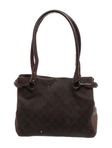 GG Denim Monogram GG Canvas Shoulder Bag