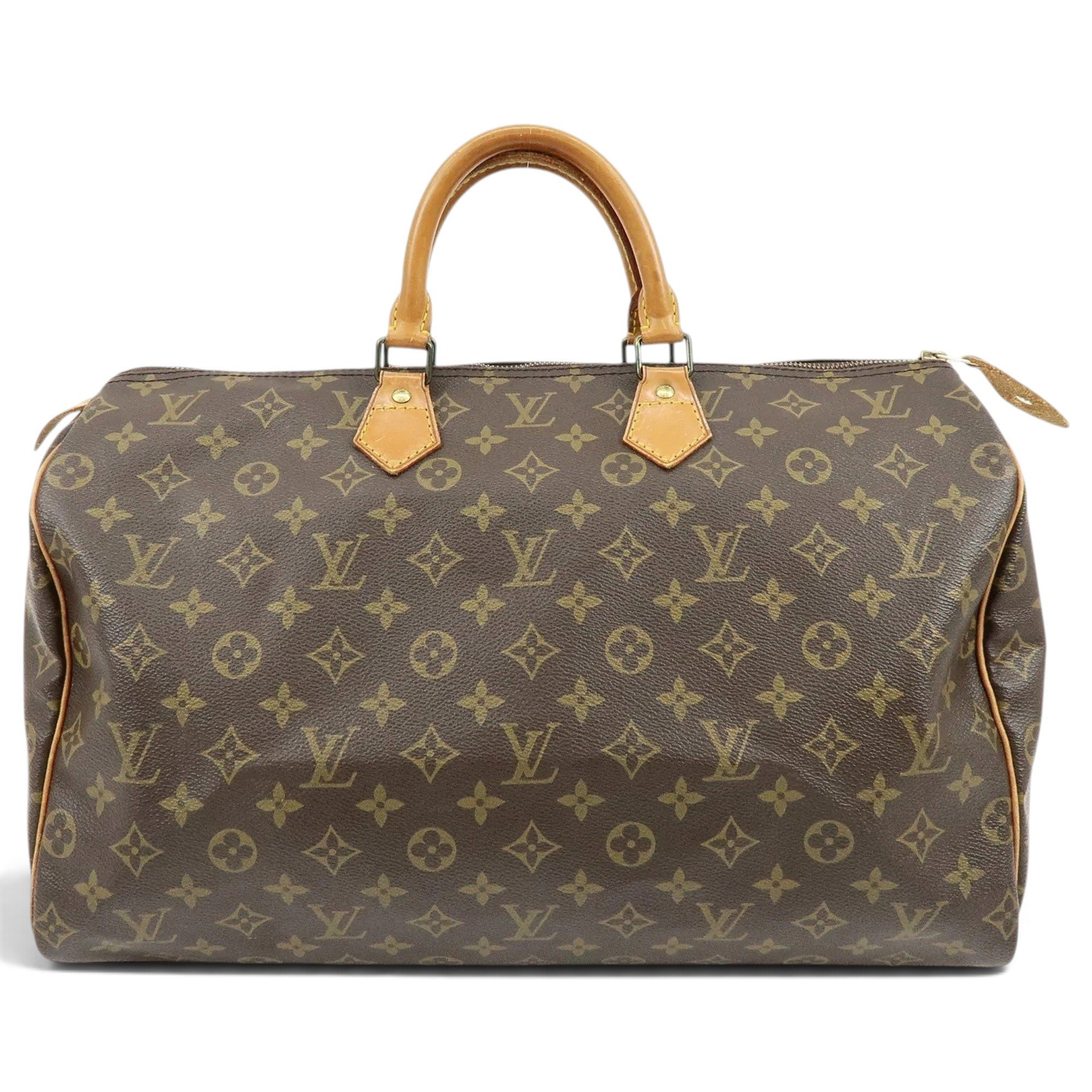 Speedy leather handbag