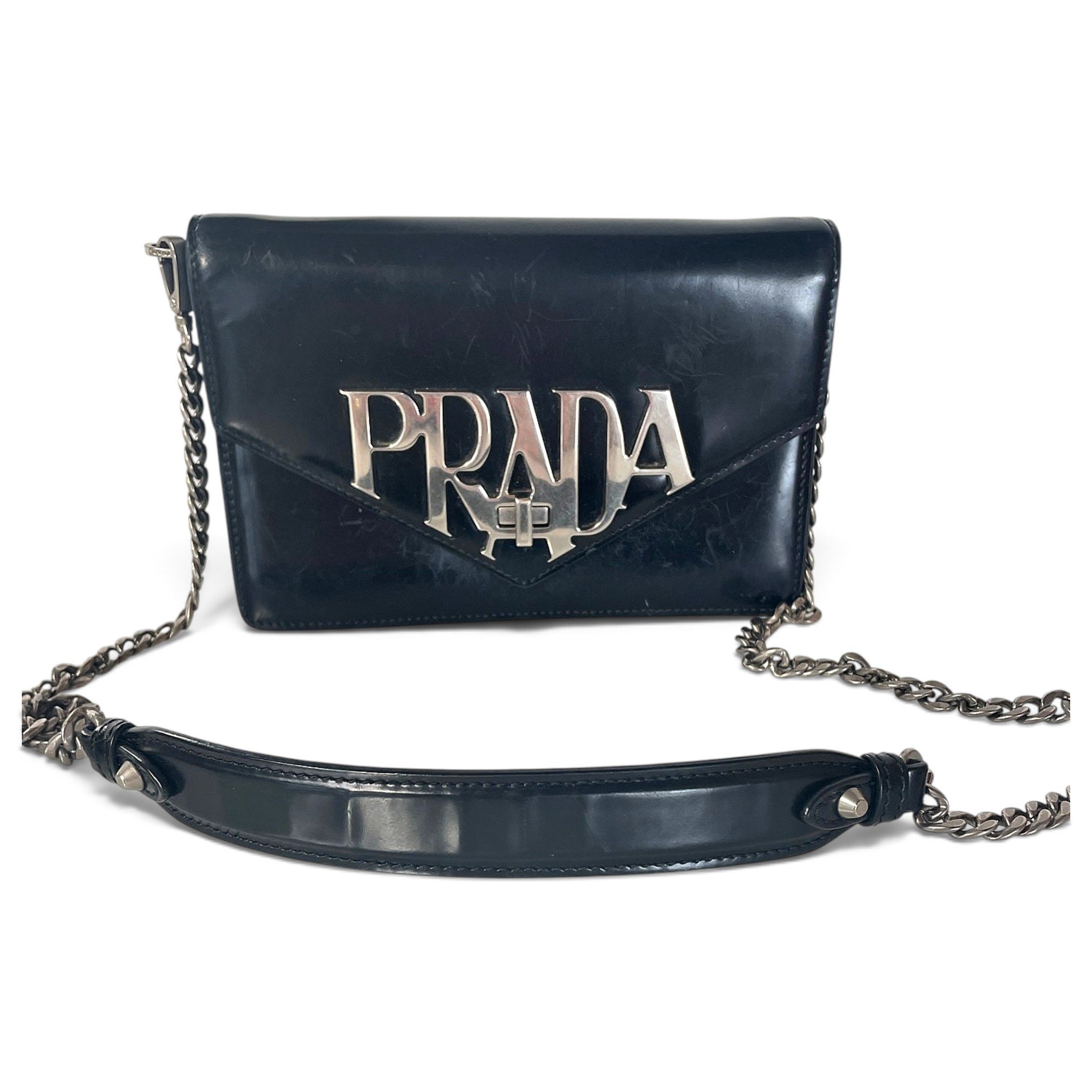 Patent leather handbag
