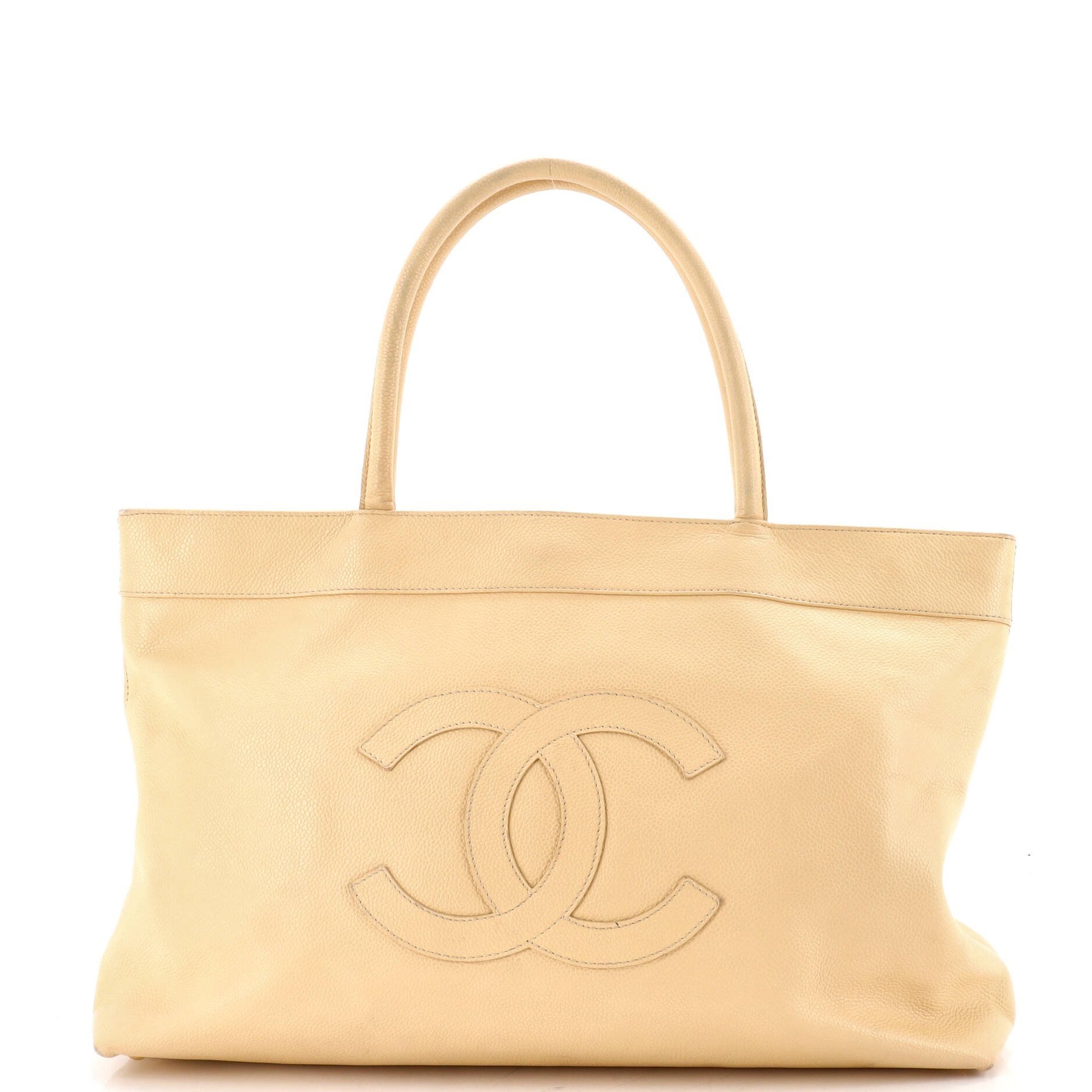 Vintage Timeless Shopping Tote Caviar