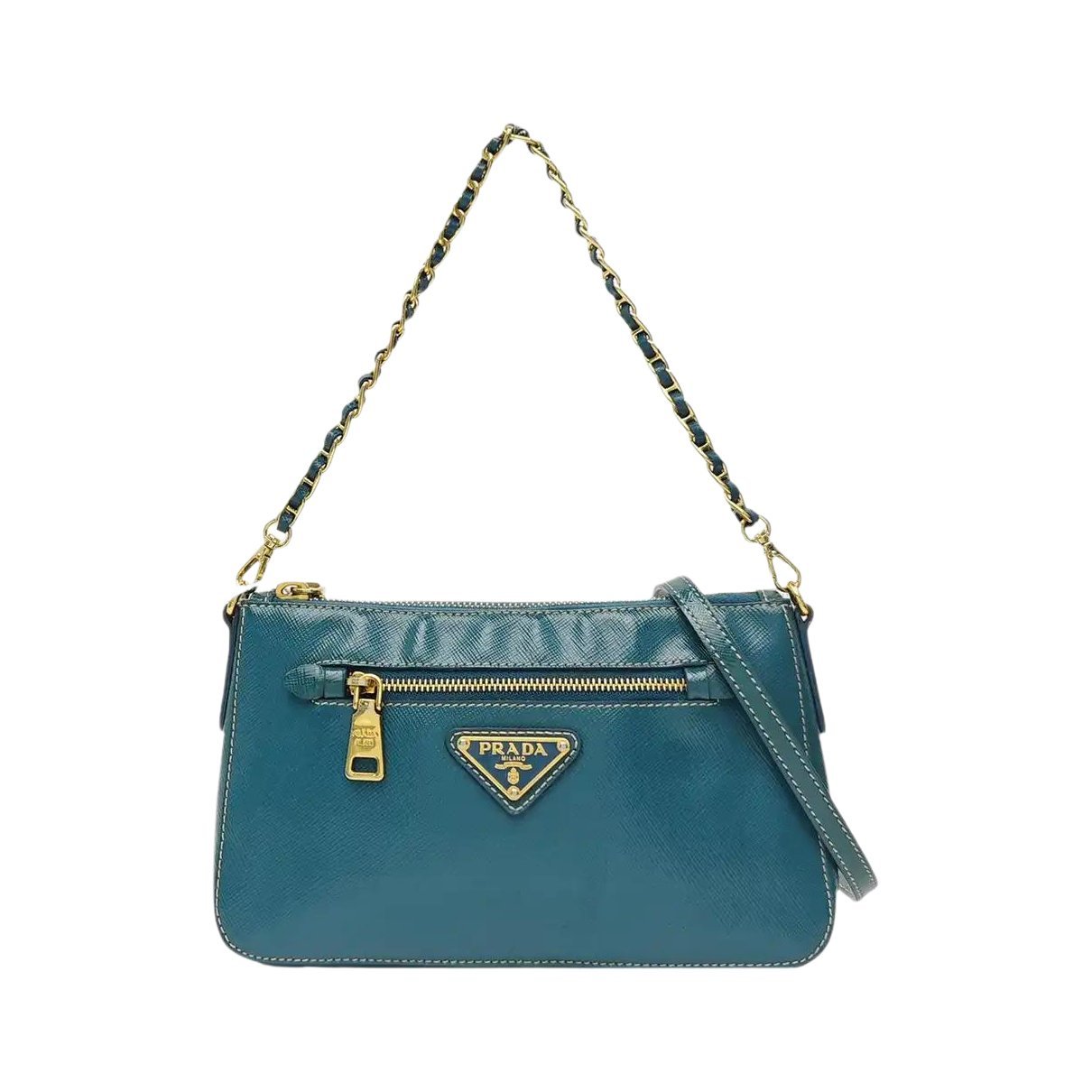 Patent leather handbag