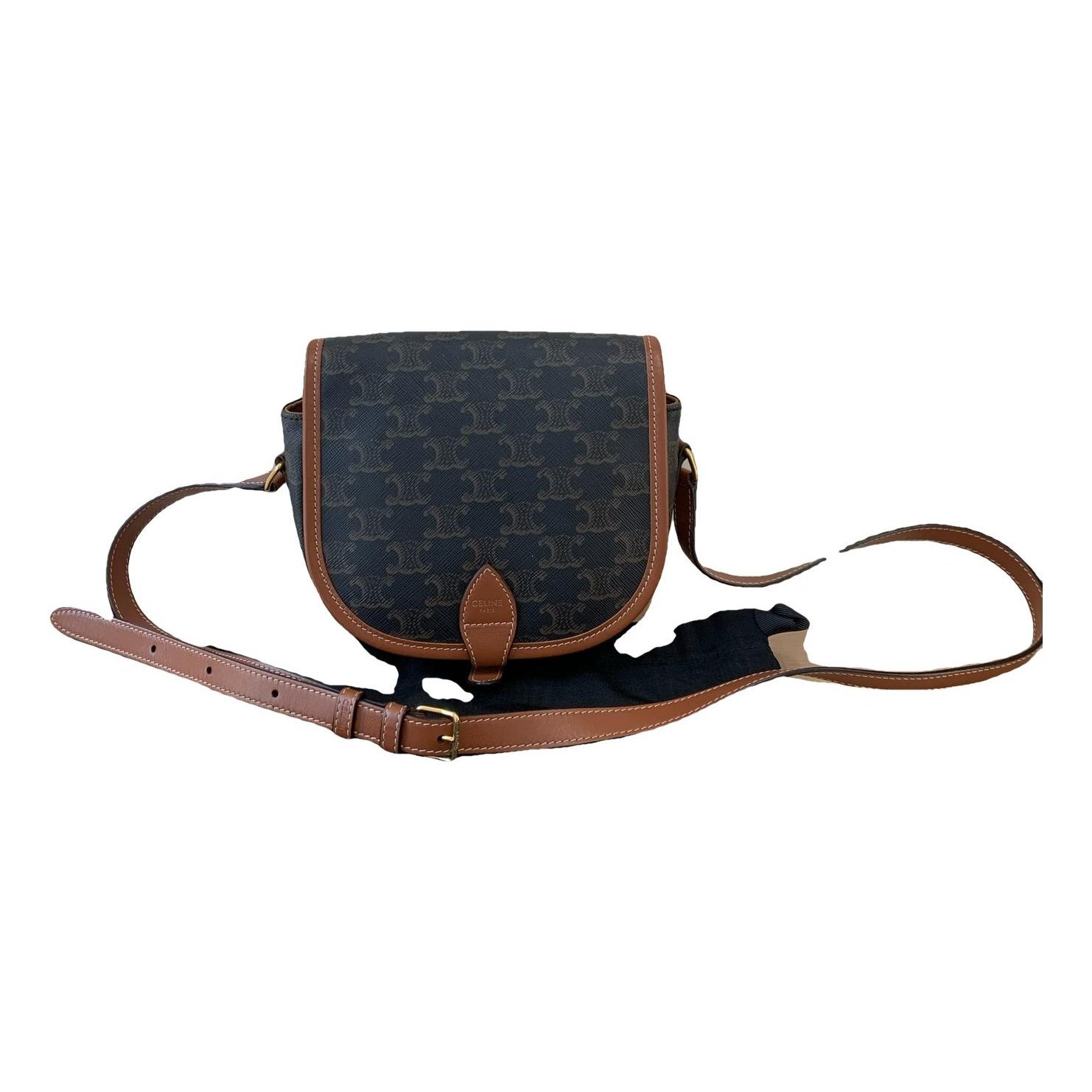 Triomphe leather handbag