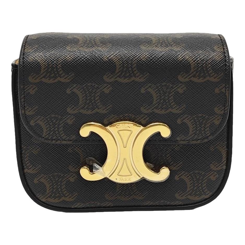 Triomphe leather handbag