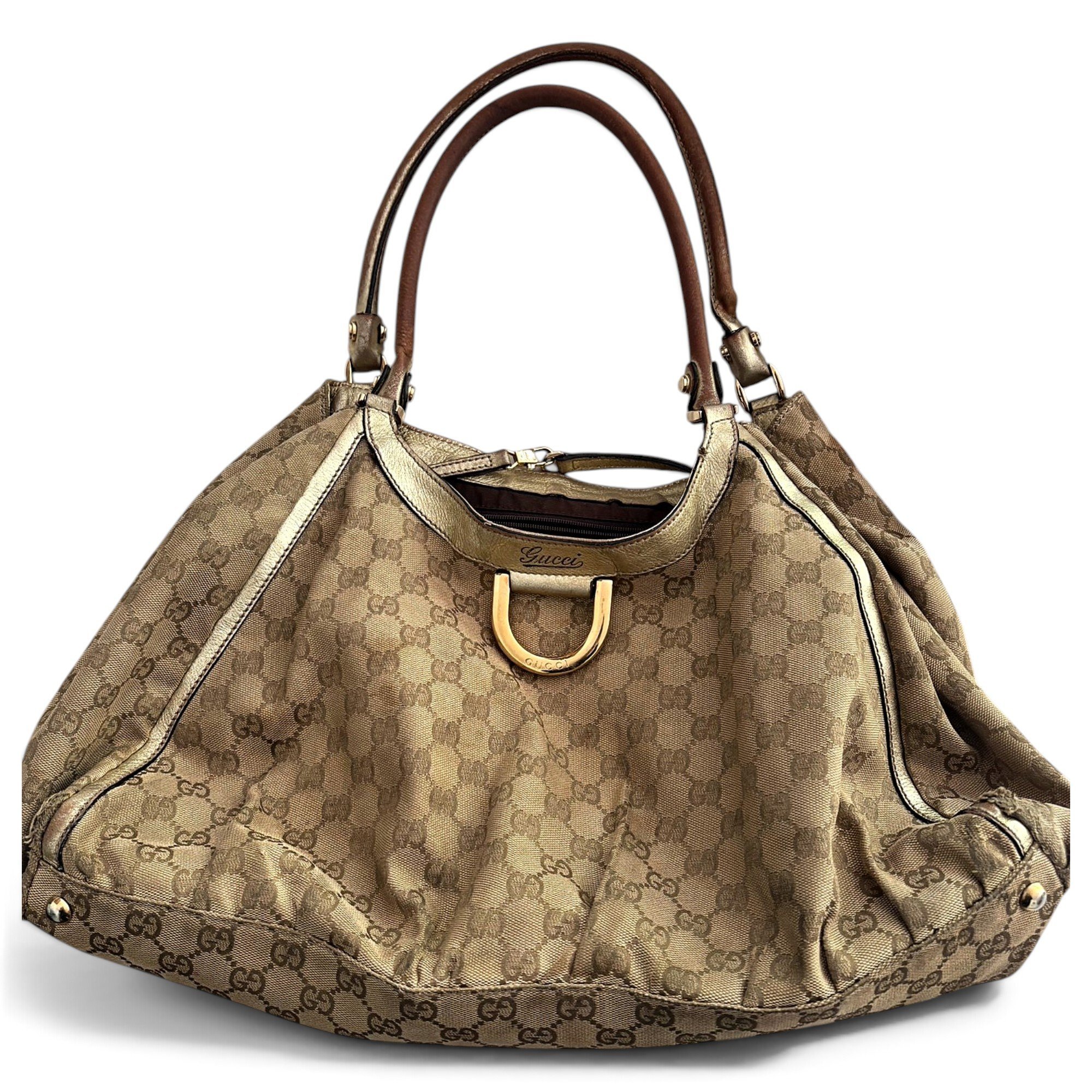 D-Ring leather handbag