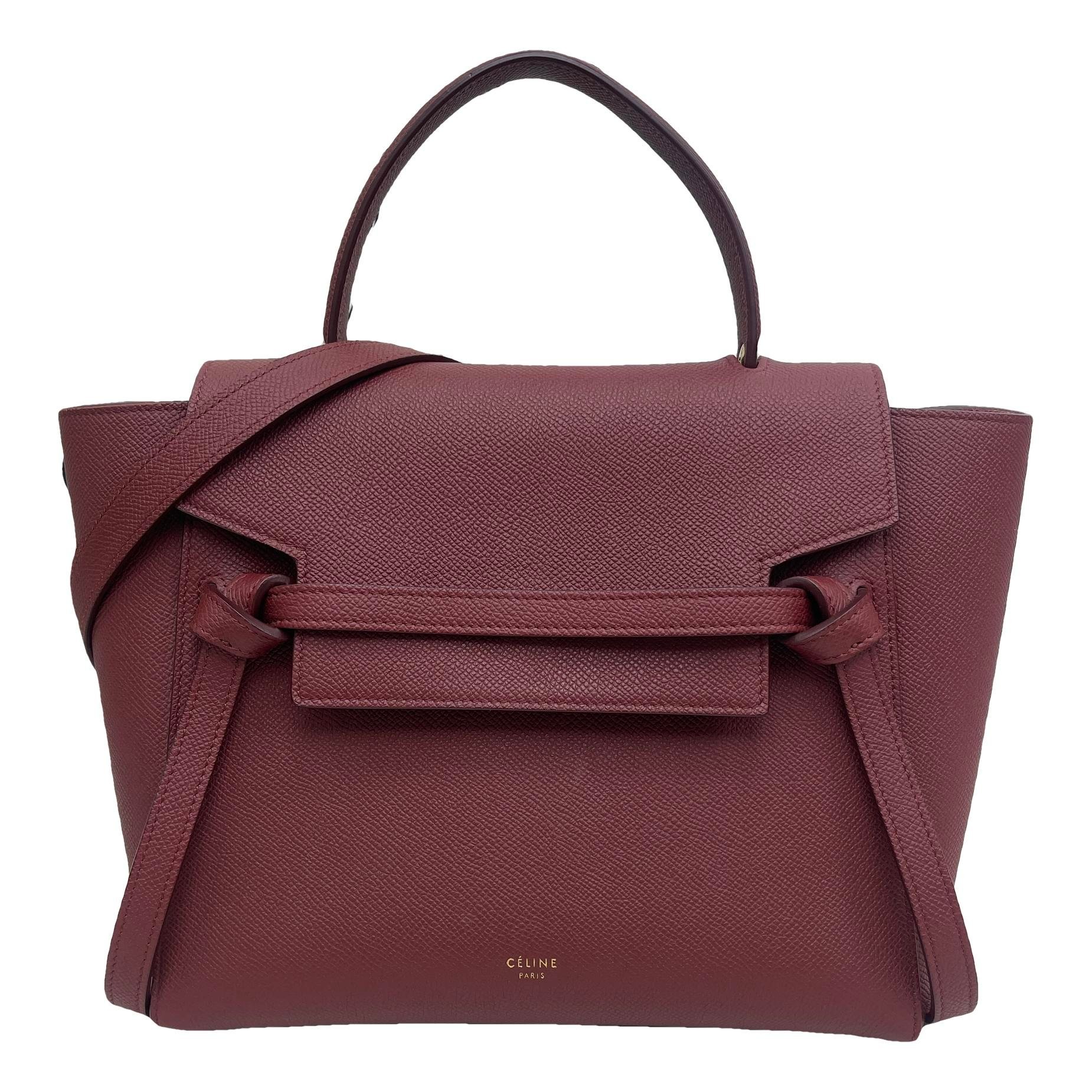 Belt leather handbag