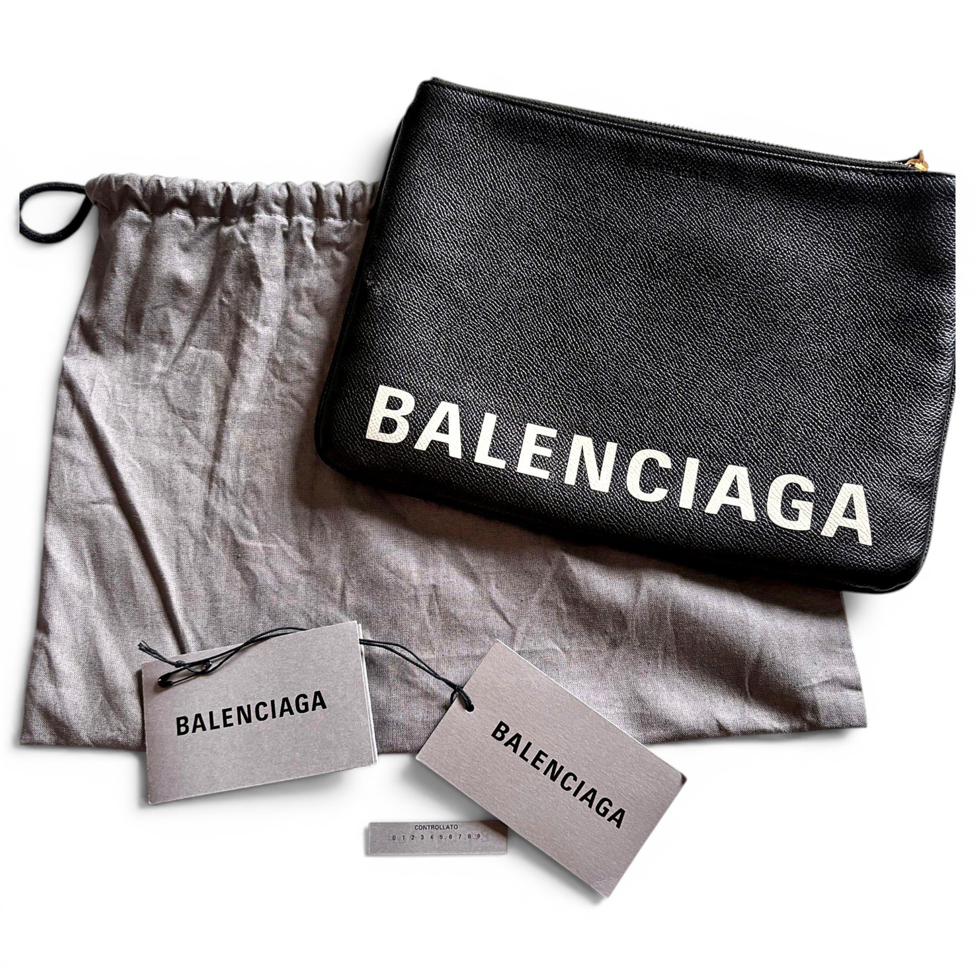 Everyday leather clutch bag